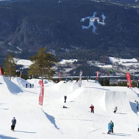 Leilighet Med Panoramautsikt Sjusjoen Innendors Parkering 외부 사진