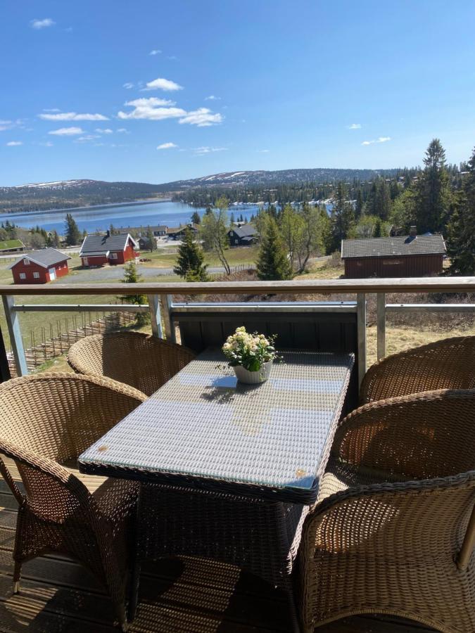 Leilighet Med Panoramautsikt Sjusjoen Innendors Parkering 외부 사진
